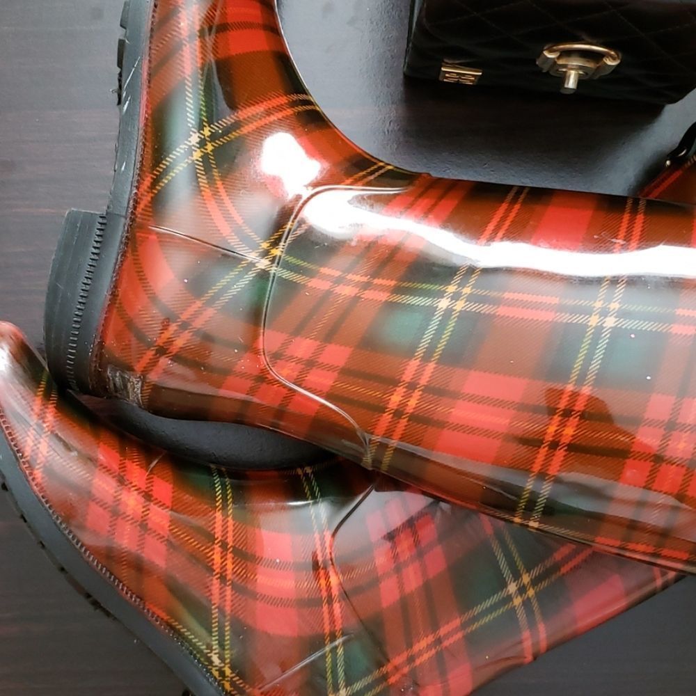 LAUREN by RALPH LAUREN plaid rain boots - Picture 4 of 14